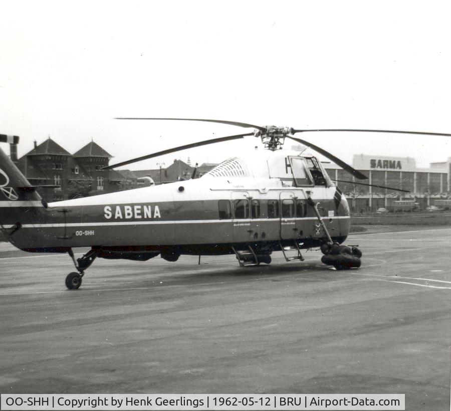 OO-SHH, Sikorsky S-58C C/N 58-333, Sabena Helicopters. Brussel - Allee Verte Heliport 1962
