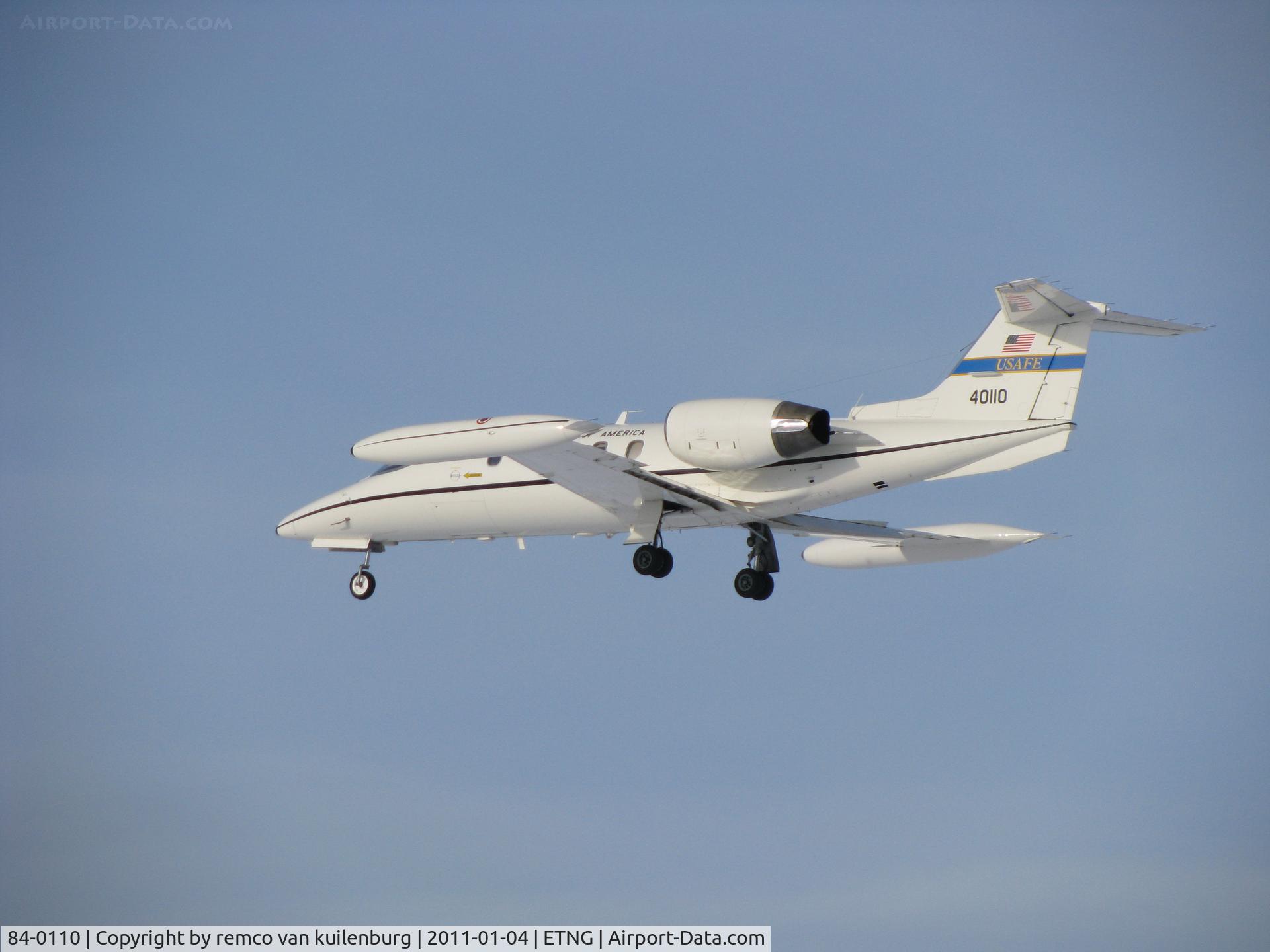 84-0110, 1984 Gates Learjet C-21A C/N 35A-556, making some t/g on Geilenkirchen