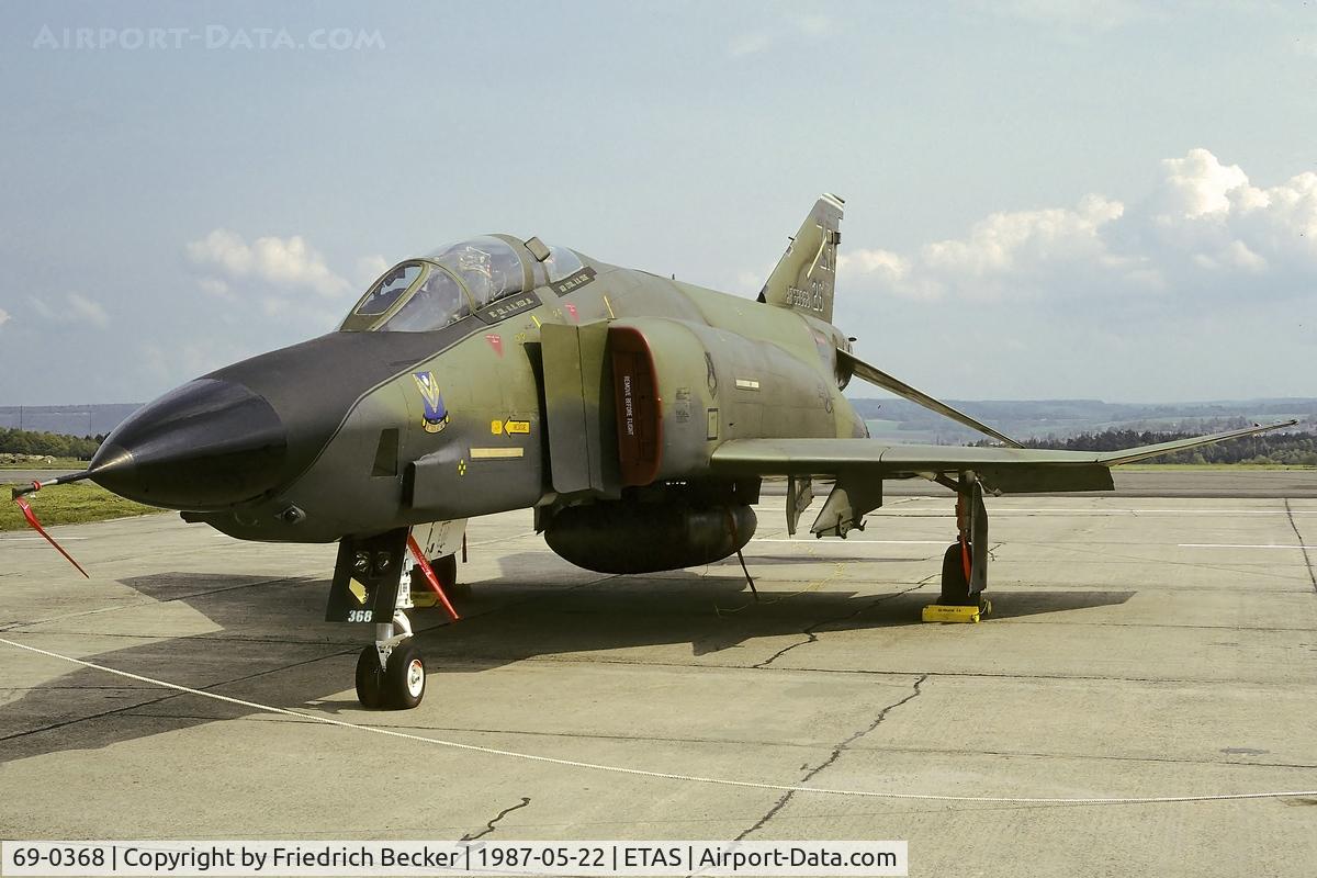 69-0368, 1969 McDonnell Douglas RF-4C Phantom II C/N 3863, flightline at Sembach AB