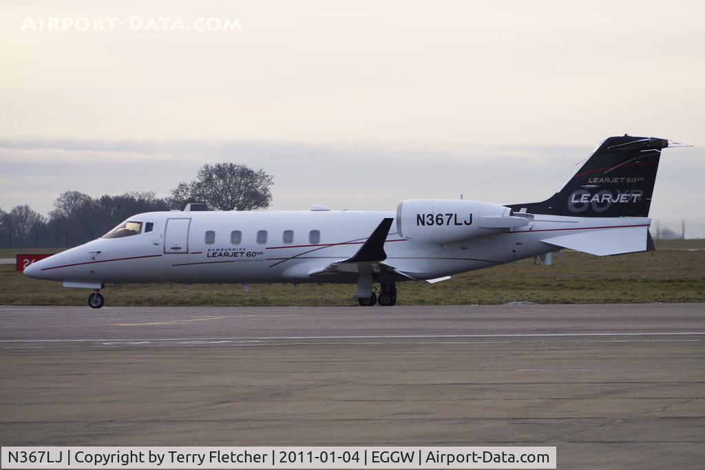 N367LJ, 2010 Learjet 60XR C/N 60-367, Learjet Inc 60, c/n: 367 departs Luton for St.Petersburg