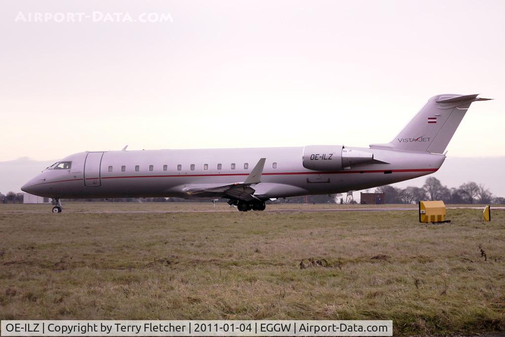 OE-ILZ, 2010 Bombardier Challenger 850 (CL-600-2B19) C/N 8086, VistaJet 2010 Bombar Challenger 850, c/n: 8086 at Luton