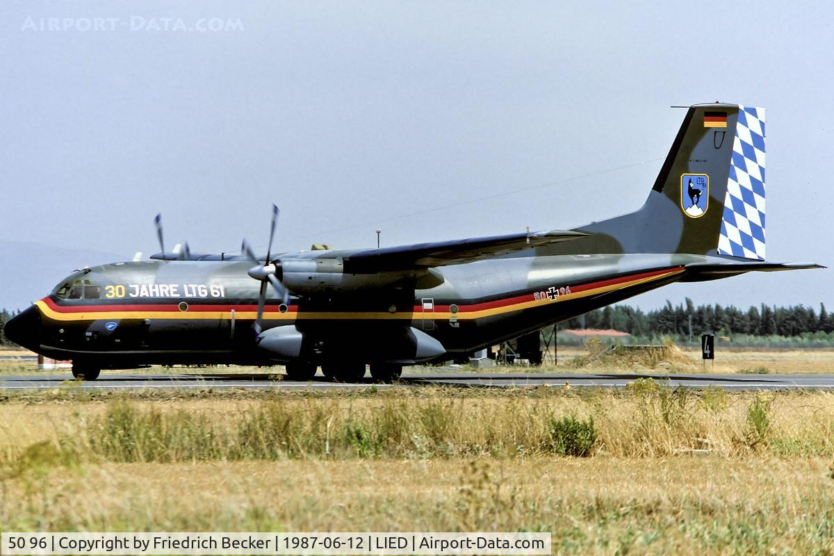 50 96, Transall C-160D C/N D133, taxying to the active