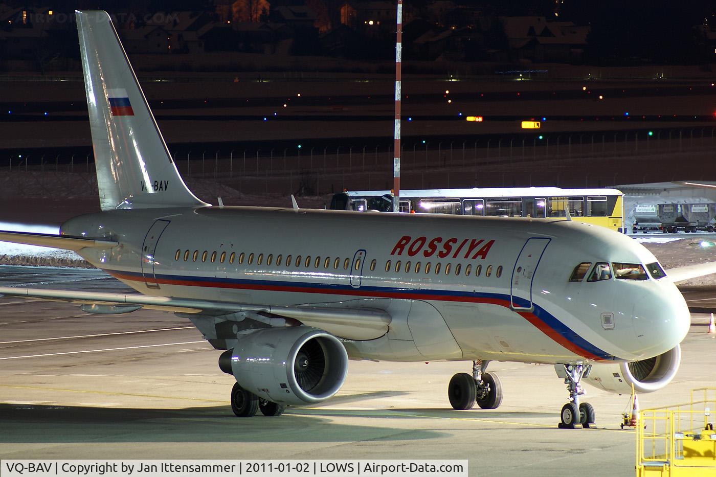 VQ-BAV, 2002 Airbus A319-111 C/N 1743, Wintercharter @ LOWS