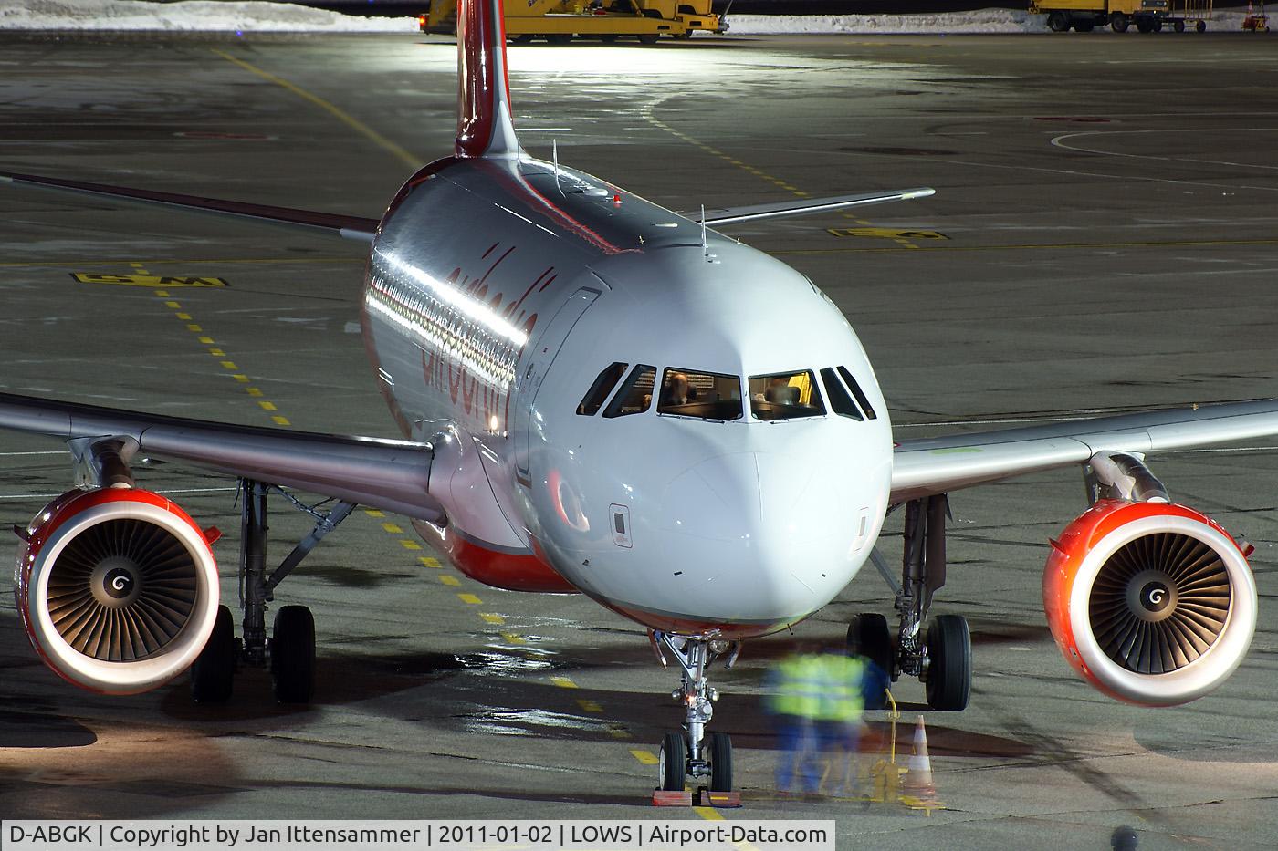 D-ABGK, 2008 Airbus A319-112 C/N 3447, Wintercharter @ LOWS