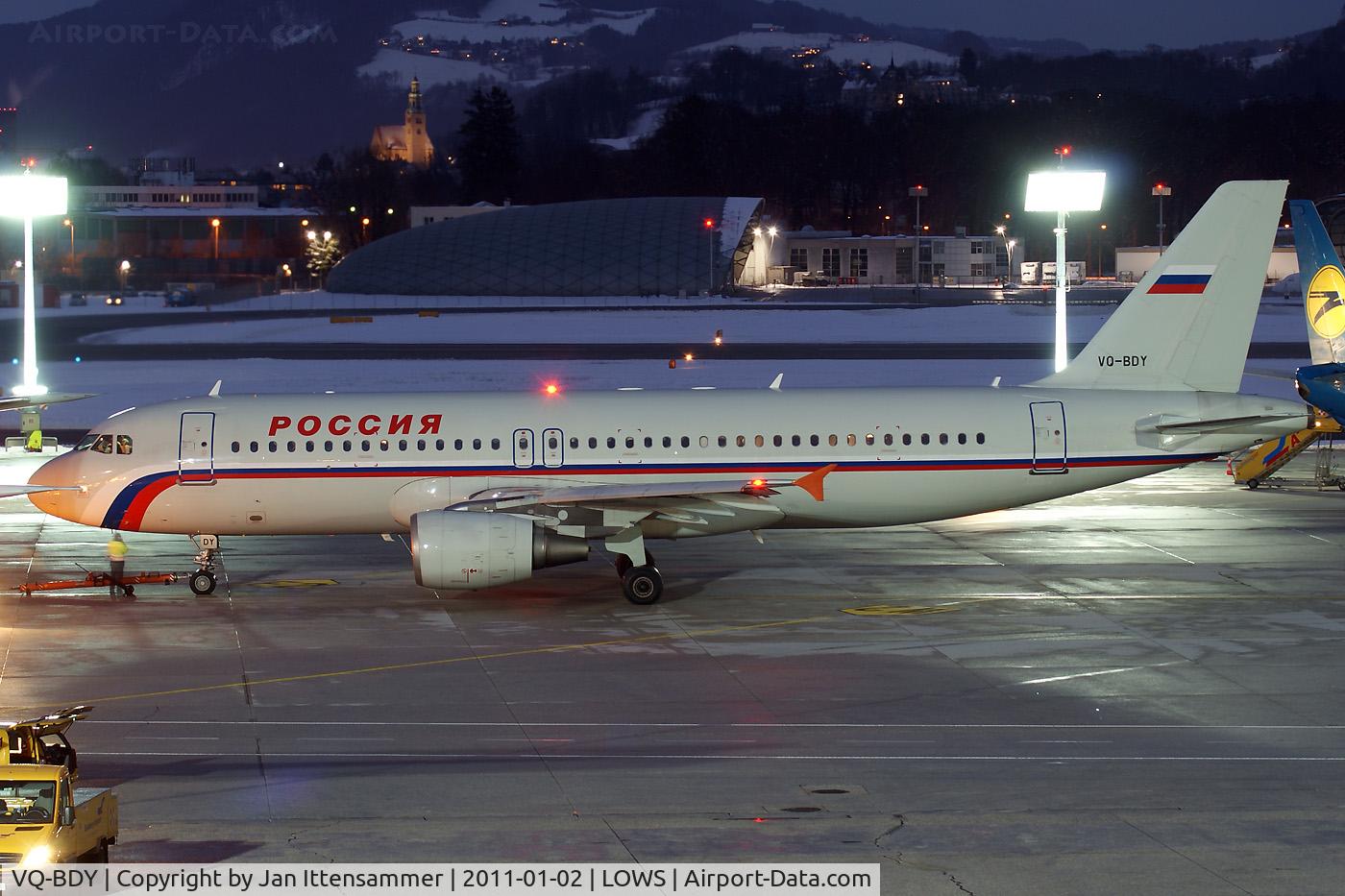VQ-BDY, 2001 Airbus A320-214 C/N 1657, Wintercharter @ LOWS
