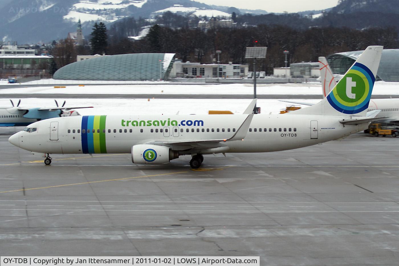 OY-TDB, 2002 Boeing 737-8K2 C/N 30650, Wintercharter @ LOWS