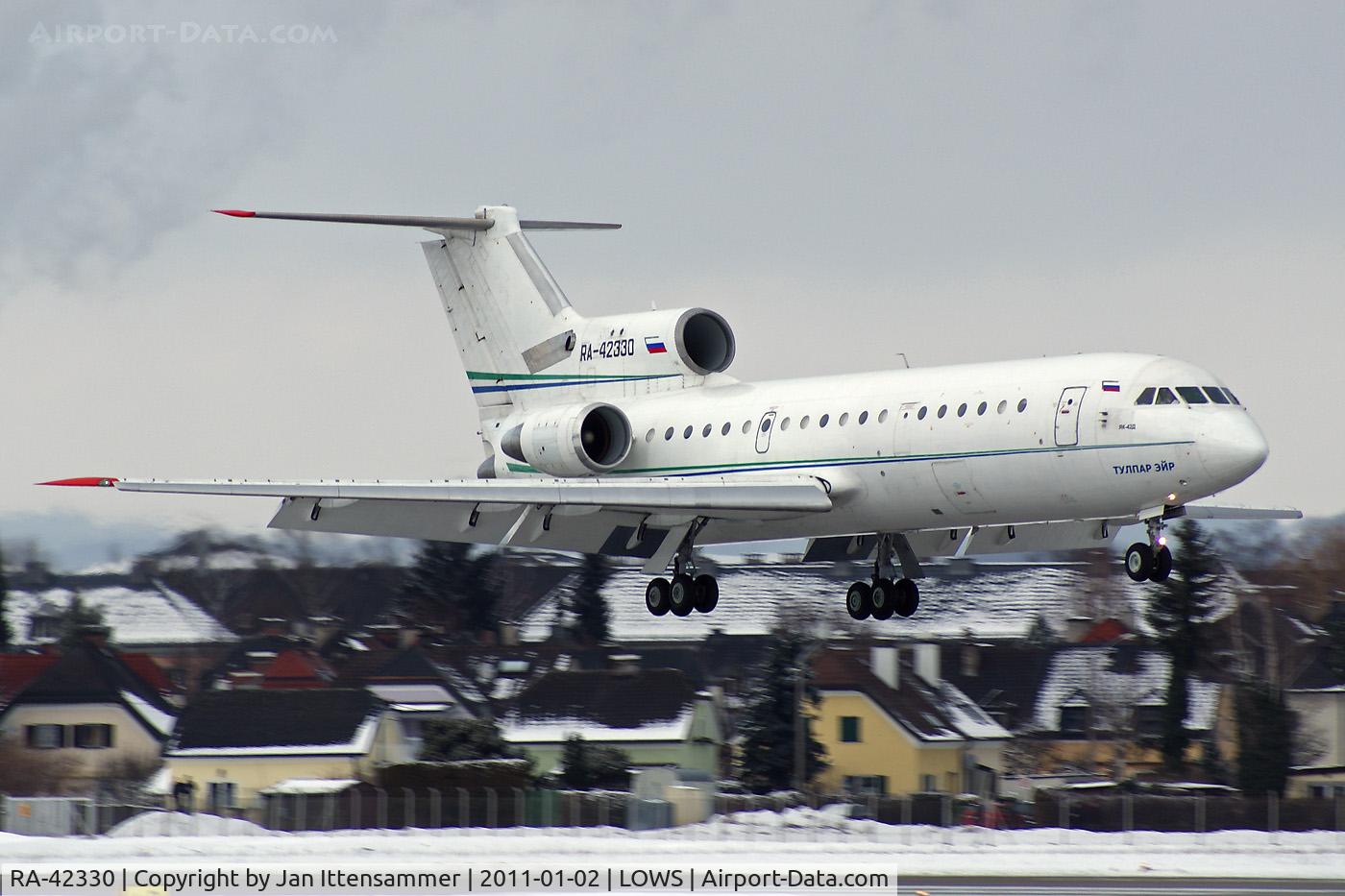 RA-42330, Yakovlev Yak-42D C/N 4250422505122, Wintercharter @ LOWS