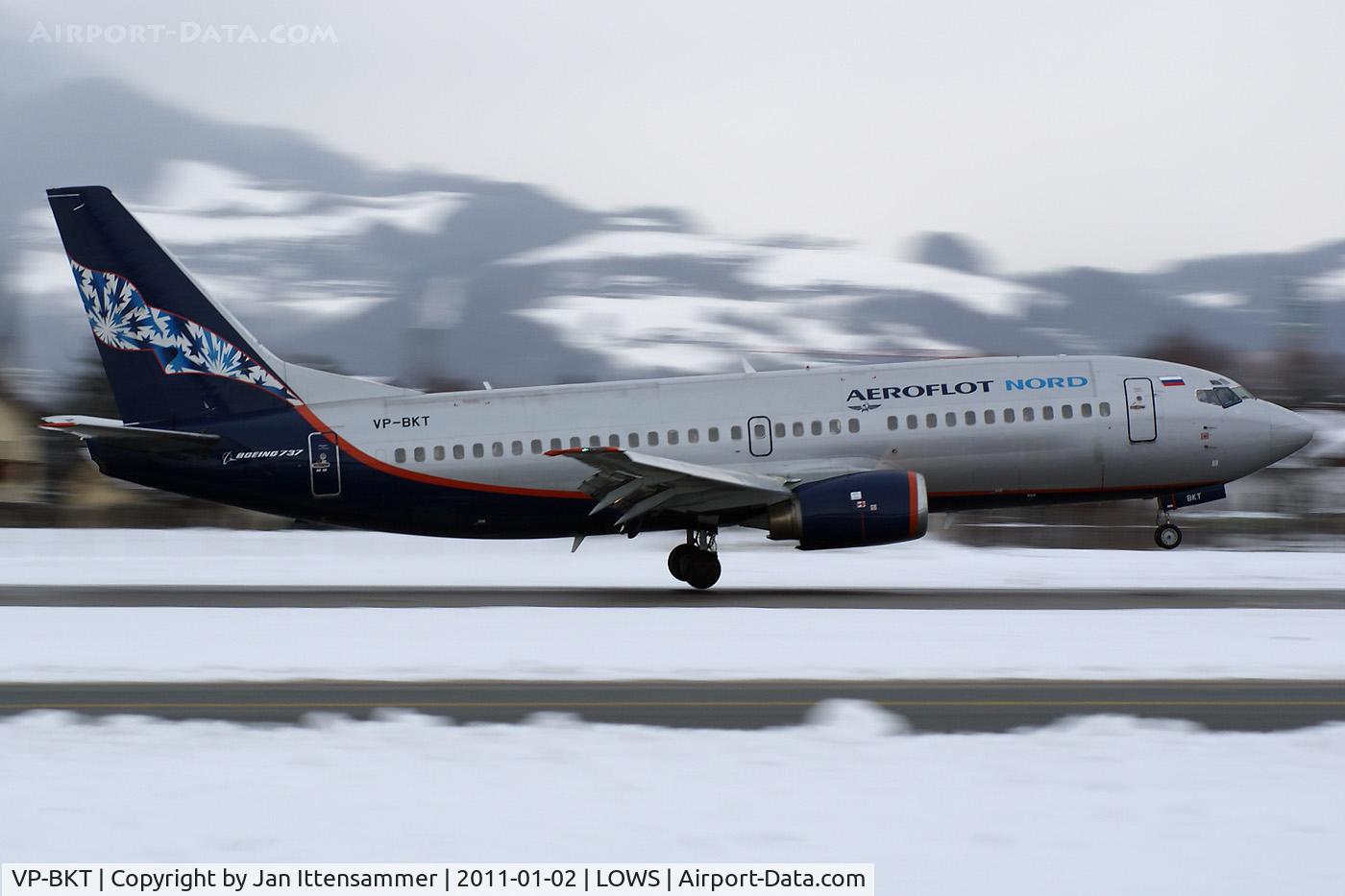 VP-BKT, 1997 Boeing 737-33R C/N 28871, Wintercharter @ LOWS