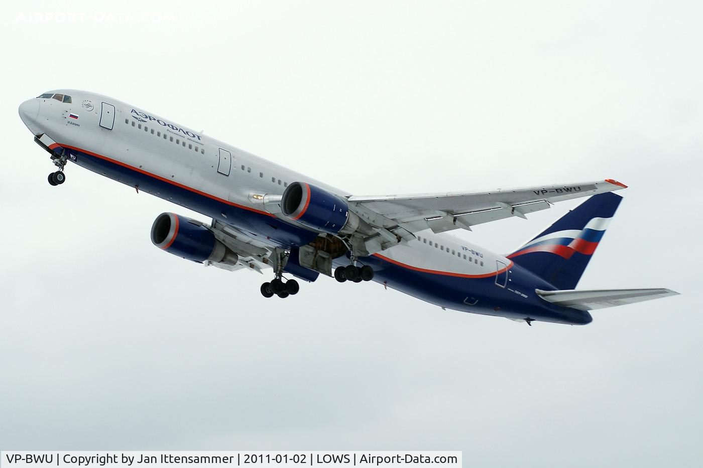 VP-BWU, 1991 Boeing 767-3T7ER C/N 25076, Wintercharter @ LOWS