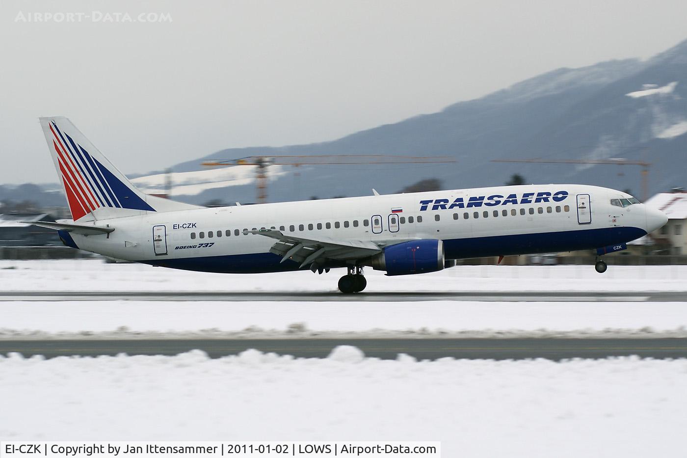EI-CZK, 1989 Boeing 737-4YO C/N 24519, Wintercharter q LOWS