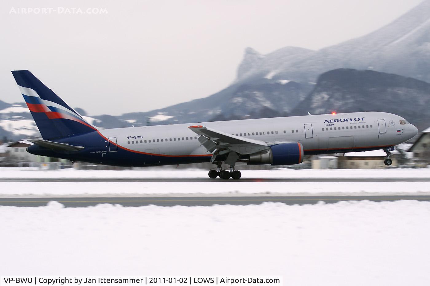 VP-BWU, 1991 Boeing 767-3T7ER C/N 25076, Wintercharter @ LOWS
