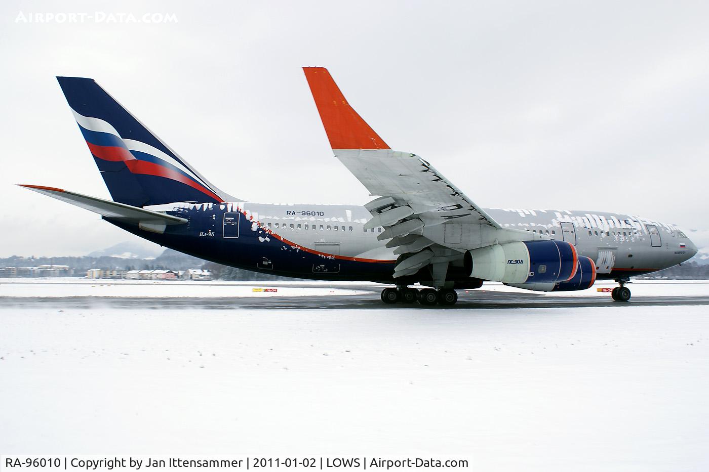 RA-96010, 1994 Ilyushin Il-96-300 C/N 74393201007, Wintercharter @ LOWS