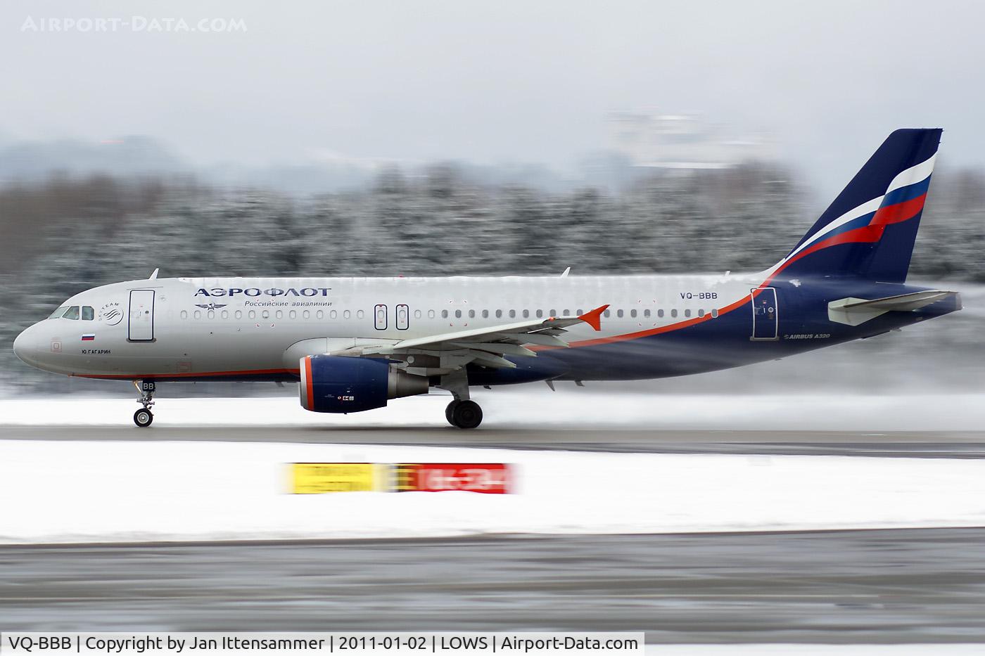 VQ-BBB, 2009 Airbus A320-214 C/N 3823, Wintercharter @ LOWS
