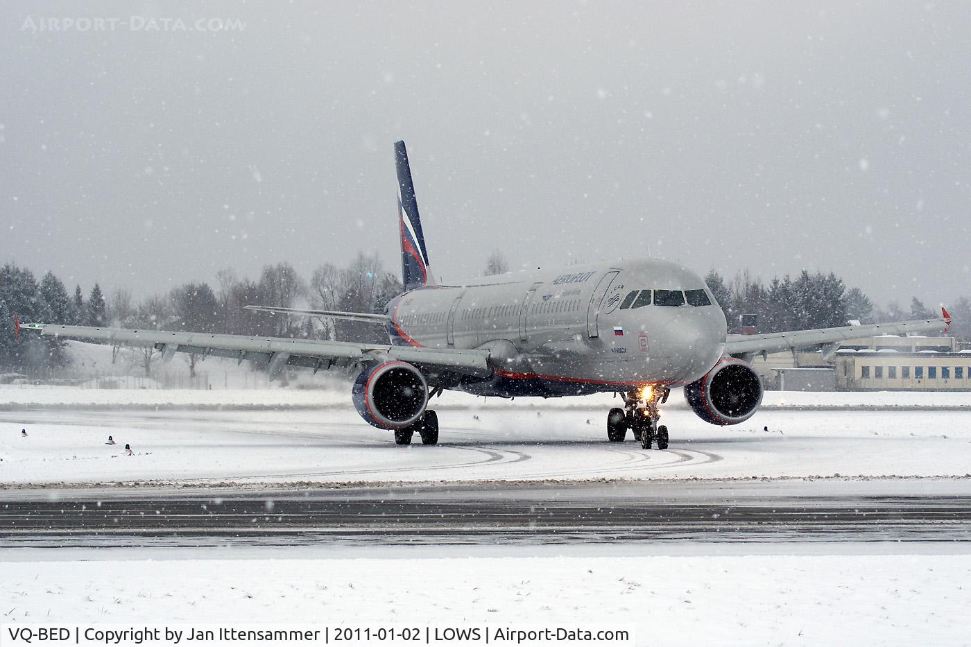 VQ-BED, 2009 Airbus A321-213 C/N 4074, Wintercharter @ LOWS
