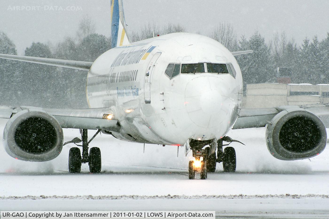 UR-GAO, 1991 Boeing 737-4Z9 C/N 25147, Wintercharter @ LOWS