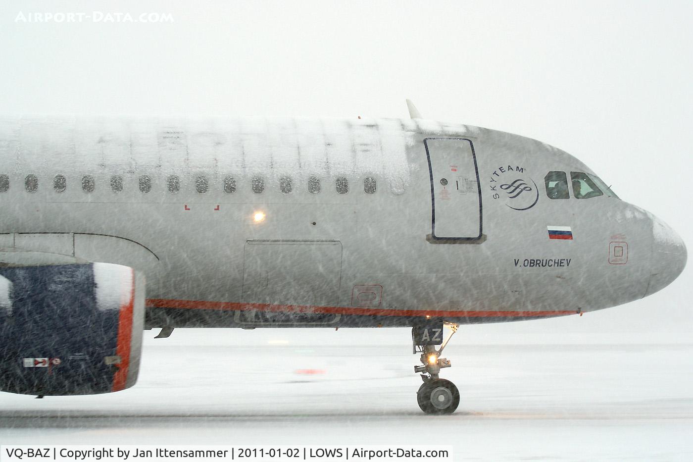 VQ-BAZ, 2009 Airbus A320-214 C/N 3789, Wintercharter @ LOWS