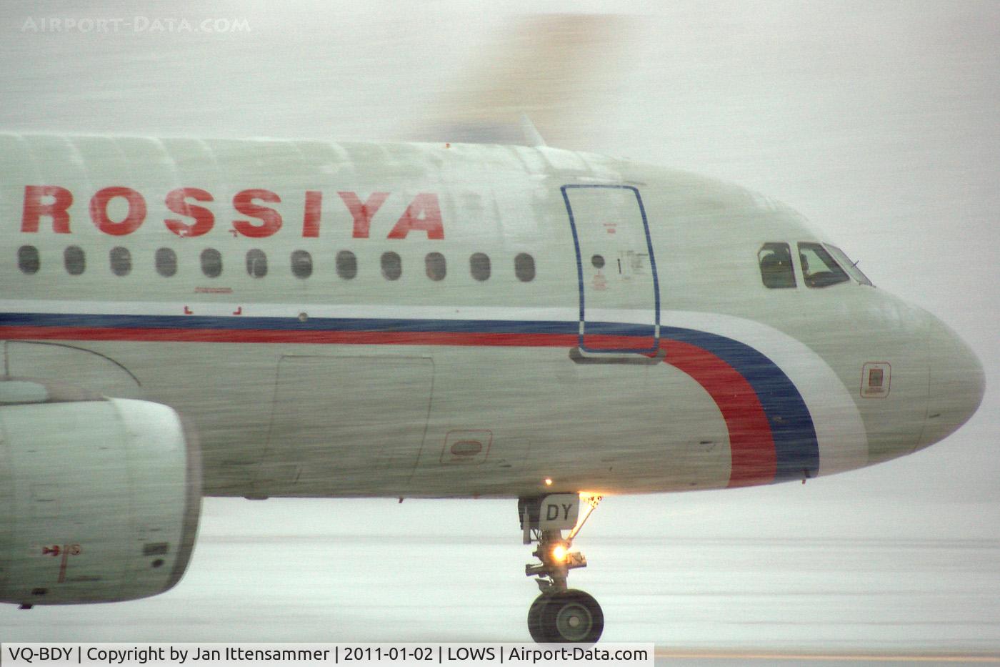 VQ-BDY, 2001 Airbus A320-214 C/N 1657, Wintercharter @ LOWS