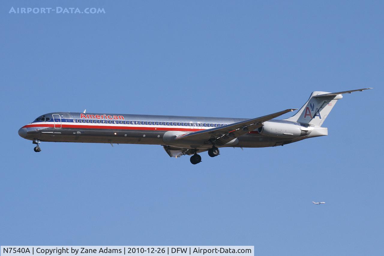 N7540A, 1990 McDonnell Douglas MD-82 (DC-9-82) C/N 49994, American Airlines at DFW Airport