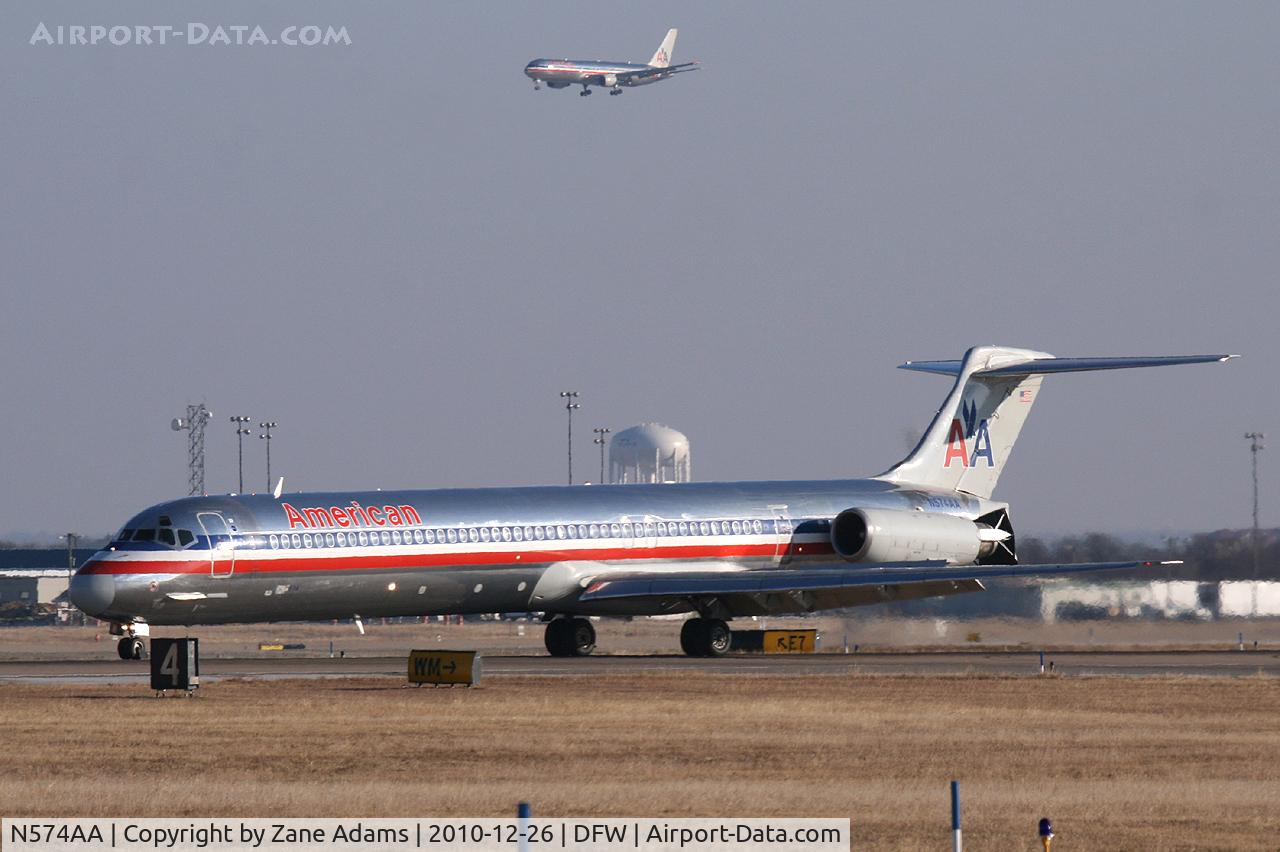 N574AA, 1991 McDonnell Douglas MD-82 (DC-9-82) C/N 53151, American Airlines at DFW Airport