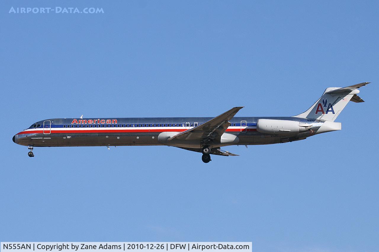 N555AN, 1991 McDonnell Douglas MD-82 (DC-9-82) C/N 53085, American Airlines at DFW Airport