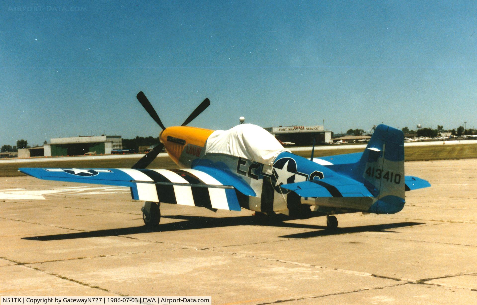 N51TK, North American F-51D Mustang C/N 44-63350, *