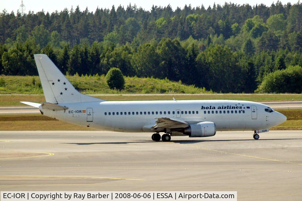 EC-IOR, 1990 Boeing 737-382 C/N 24449, Boeing 737-33A [24449] (Hola Airlines) Stockholm/Arlanda~SE 06/06/2008