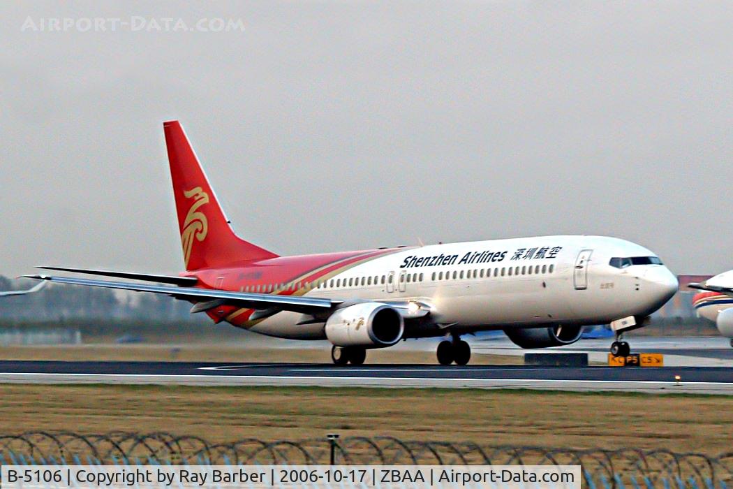 B-5106, 2005 Boeing 737-97L C/N 33648, Boeing 737-97L [33648] (Shenzhen Airlines) Beijing~B 17/10/2006