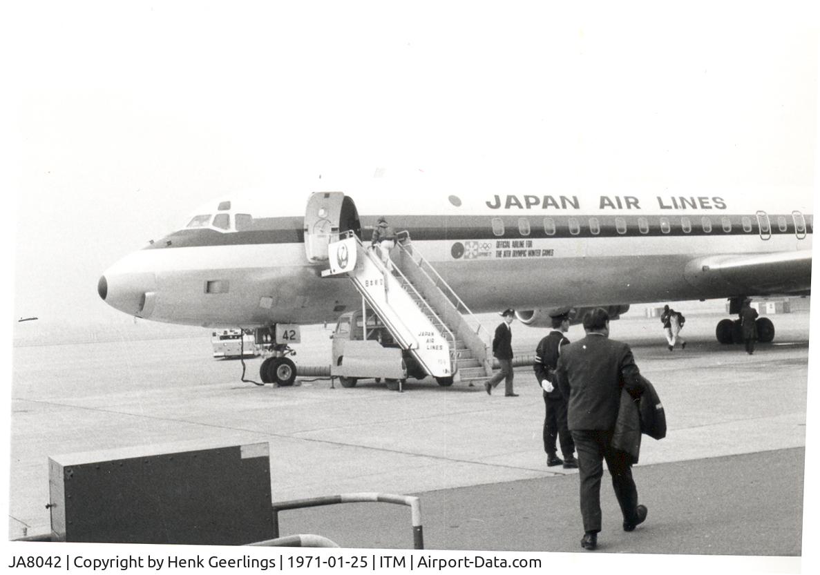 JA8042, 1970 Douglas DC-8-61 C/N 46127, Japan Ai Lines at Itami Airport Osaka