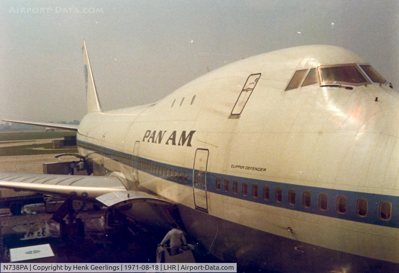 N738PA, 1970 Boeing 747-121 C/N 19645, Pan Am en route LHR - LAX