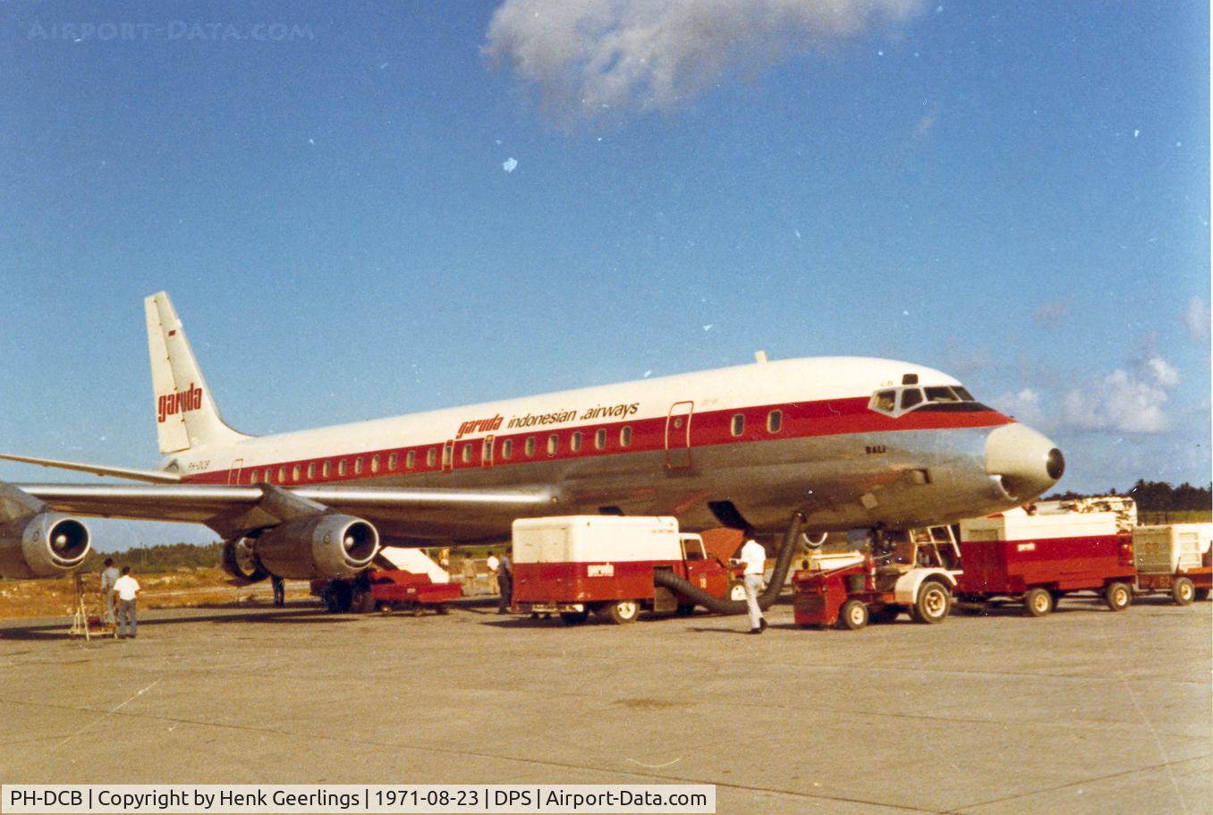 PH-DCB, 1960 Douglas DC-8-33 C/N 45377, Garuda , DC-8-32 at Den Pasar , Aug 1971