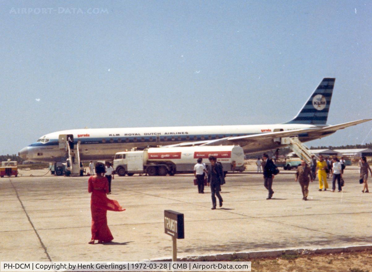 PH-DCM, 1961 Douglas DC-8-53 C/N 45616, KLM DC-8 at Colombo  1972