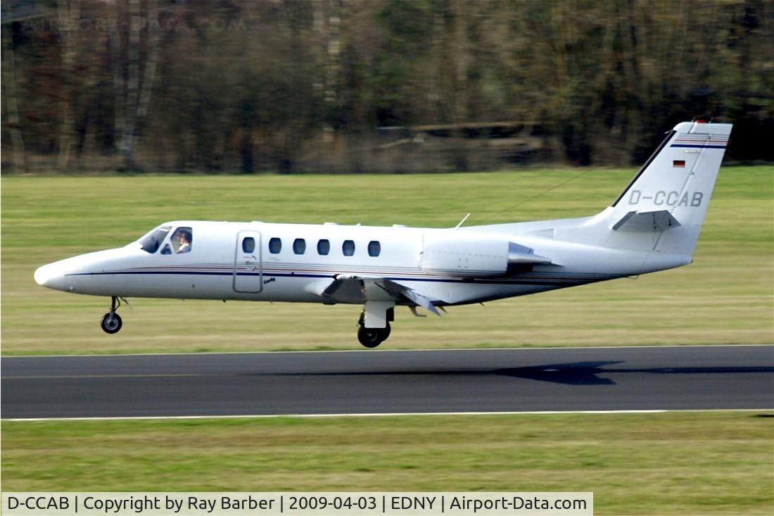 D-CCAB, 1997 Cessna 550 Citation Bravo C/N 550-0827, Cessna Citation Bravo  [550-0827] Friedrichshafen~D 03/04/2009