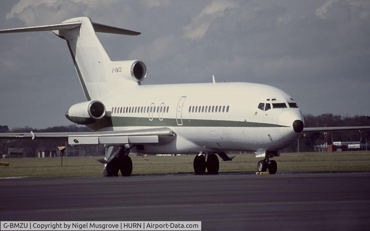 G-BMZU, 1964 Boeing 727-30 C/N 18365, Boeing 727 taken at Bournemouth Hurn United Kingdom 1987