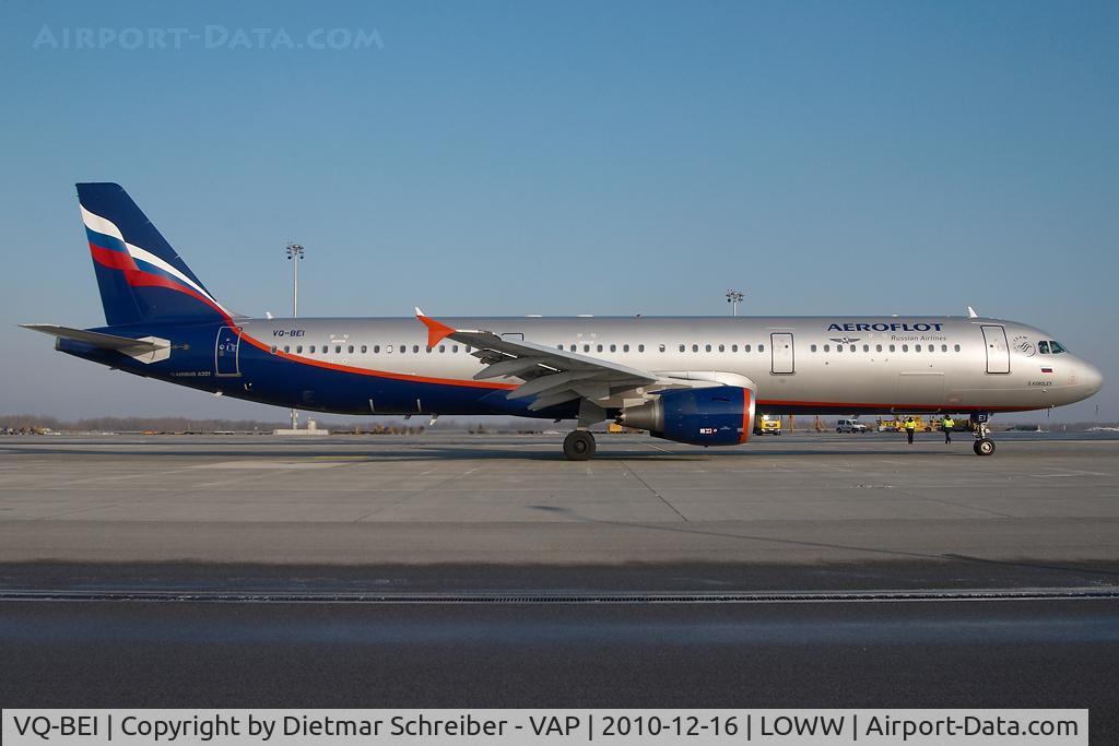 VQ-BEI, 2009 Airbus A321-211 C/N 4148, Aeroflot Airbus 321