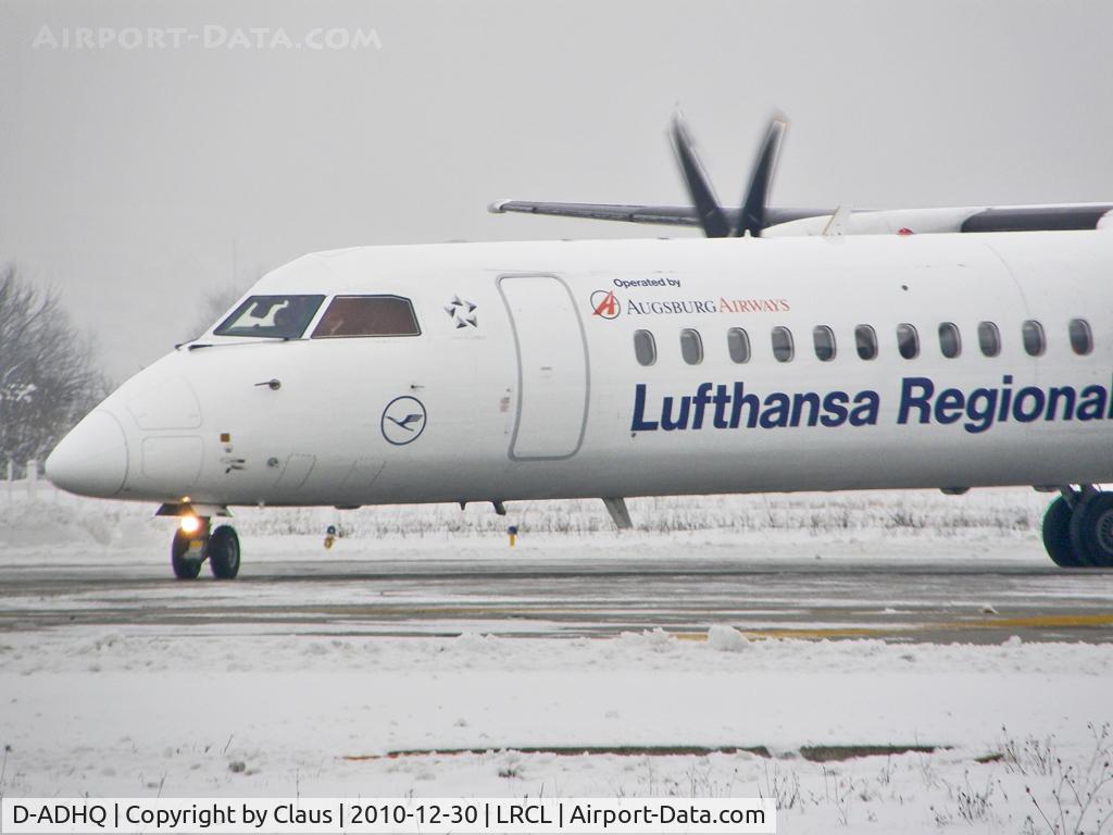 D-ADHQ, 2000 De Havilland Canada DHC-8-402 Dash 8 C/N 4016, Coming for taxi to parking