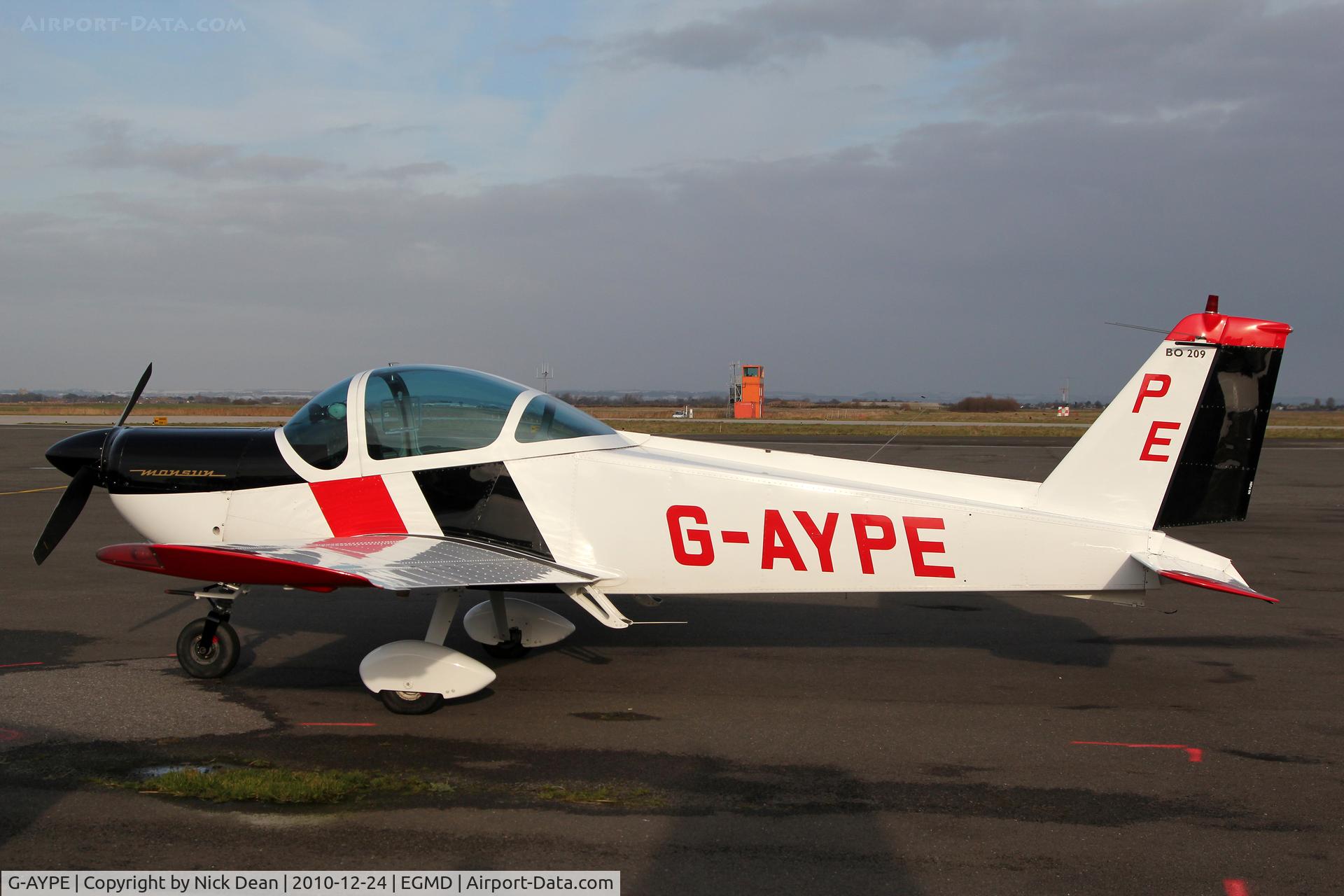 G-AYPE, 1971 Bolkow Bo-209 Monsun 150FF C/N 123, EGMD