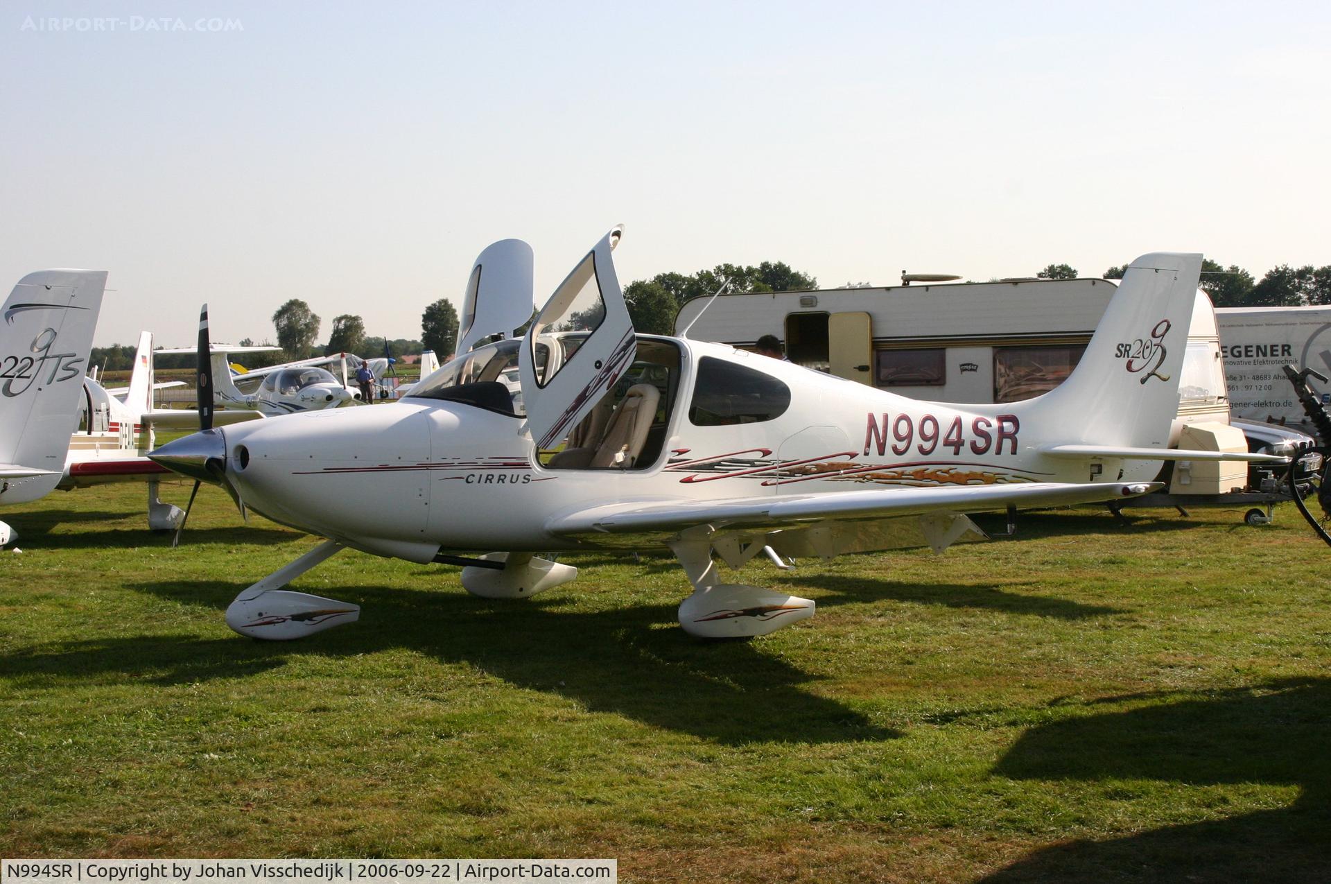 N994SR, 2006 Cirrus SR20 C/N 1669, Pictured at Airborne 2006 held at Flugplatz Stadtlohn - Vreden (EDLS) September 22-24