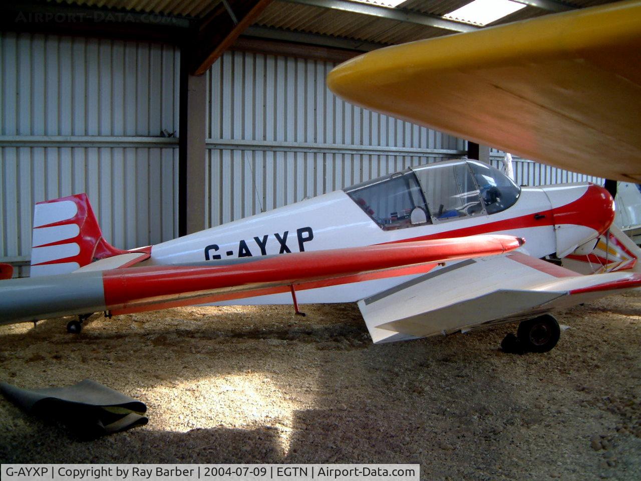 G-AYXP, 1958 SAN Jodel D-117A C/N 693, Jodel D.117A Gran Tourisme [693] Enstone~G 09/07/2004 Not the best of shots.