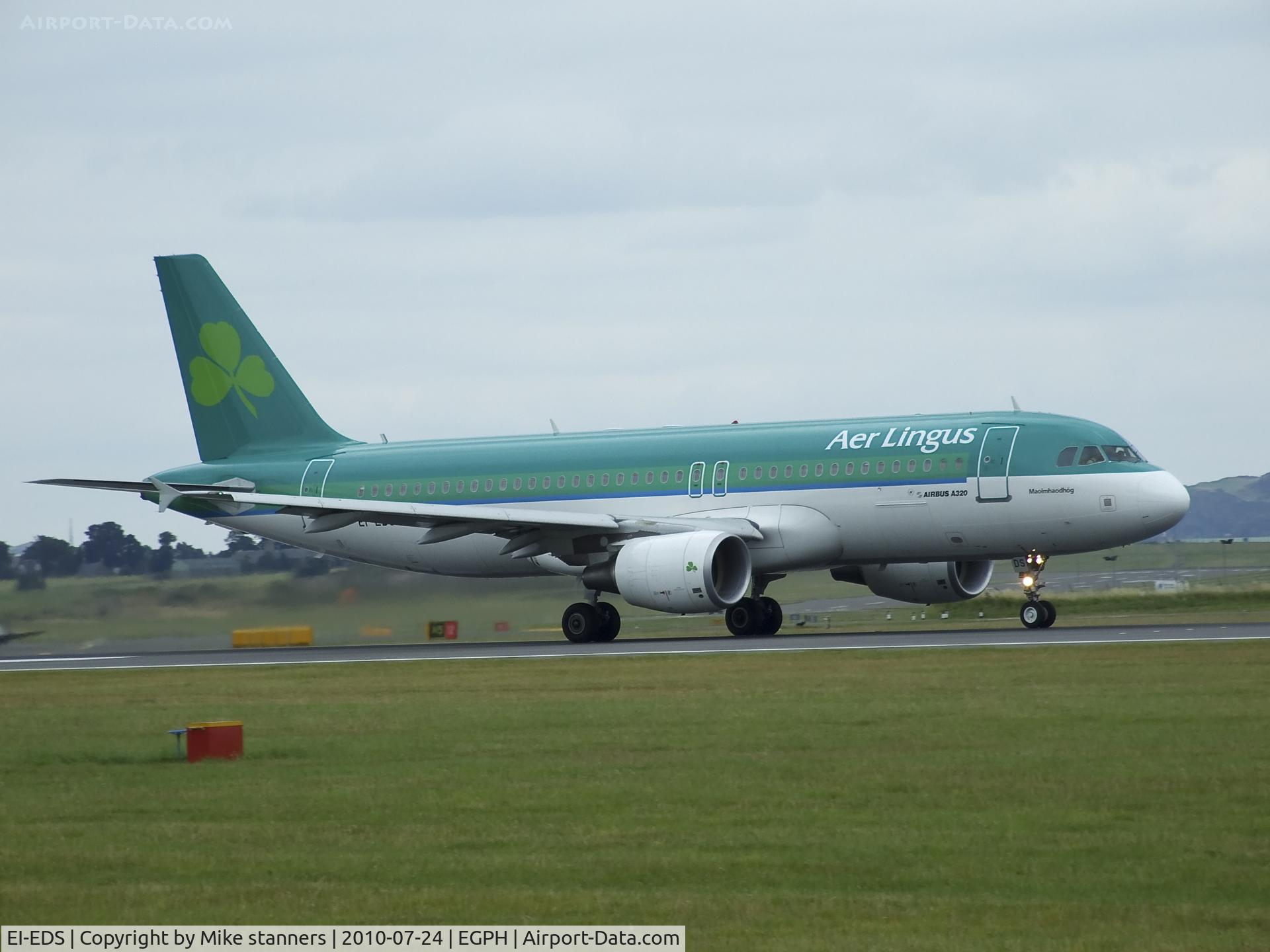 EI-EDS, 2008 Airbus A320-214 C/N 3755, Aer lingus A320 Powers down runway 24 bound for DUB
