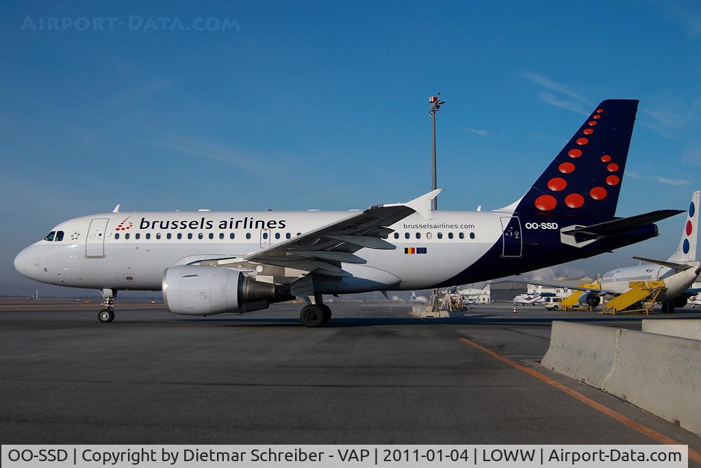 OO-SSD, 1999 Airbus A319-112 C/N 1102, Brussels Airlines Airbus 319