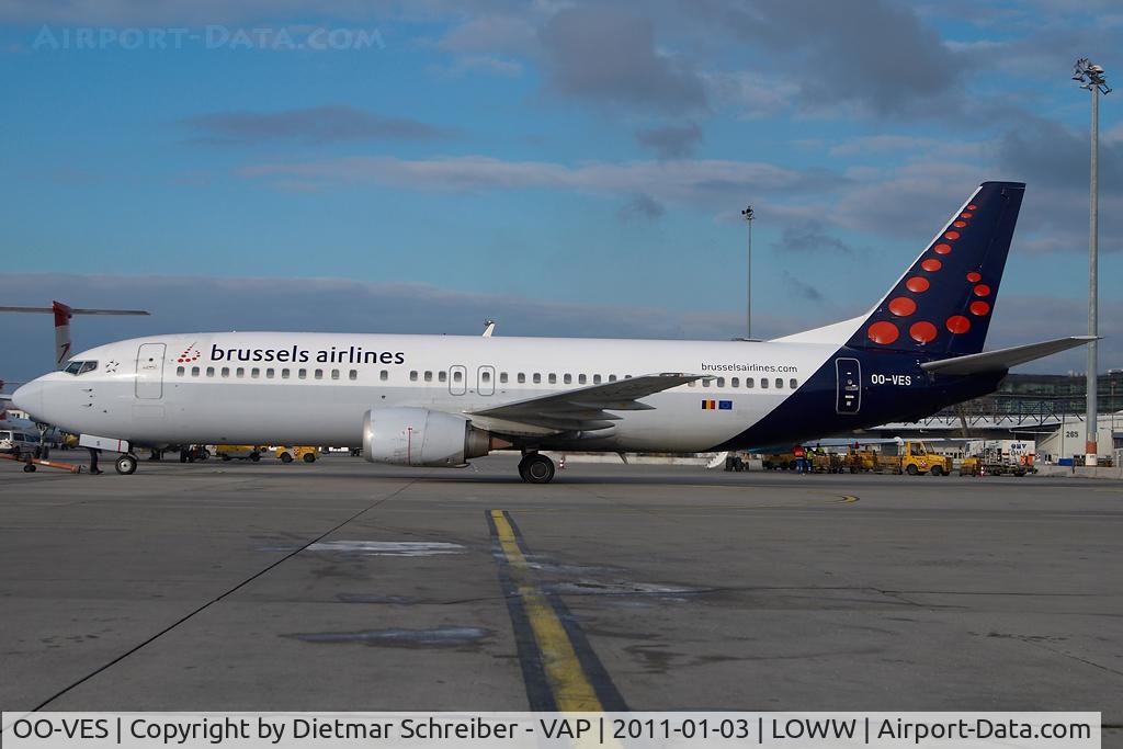 OO-VES, 1996 Boeing 737-43Q C/N 28493, Brussels Airlines Boeing 737-400