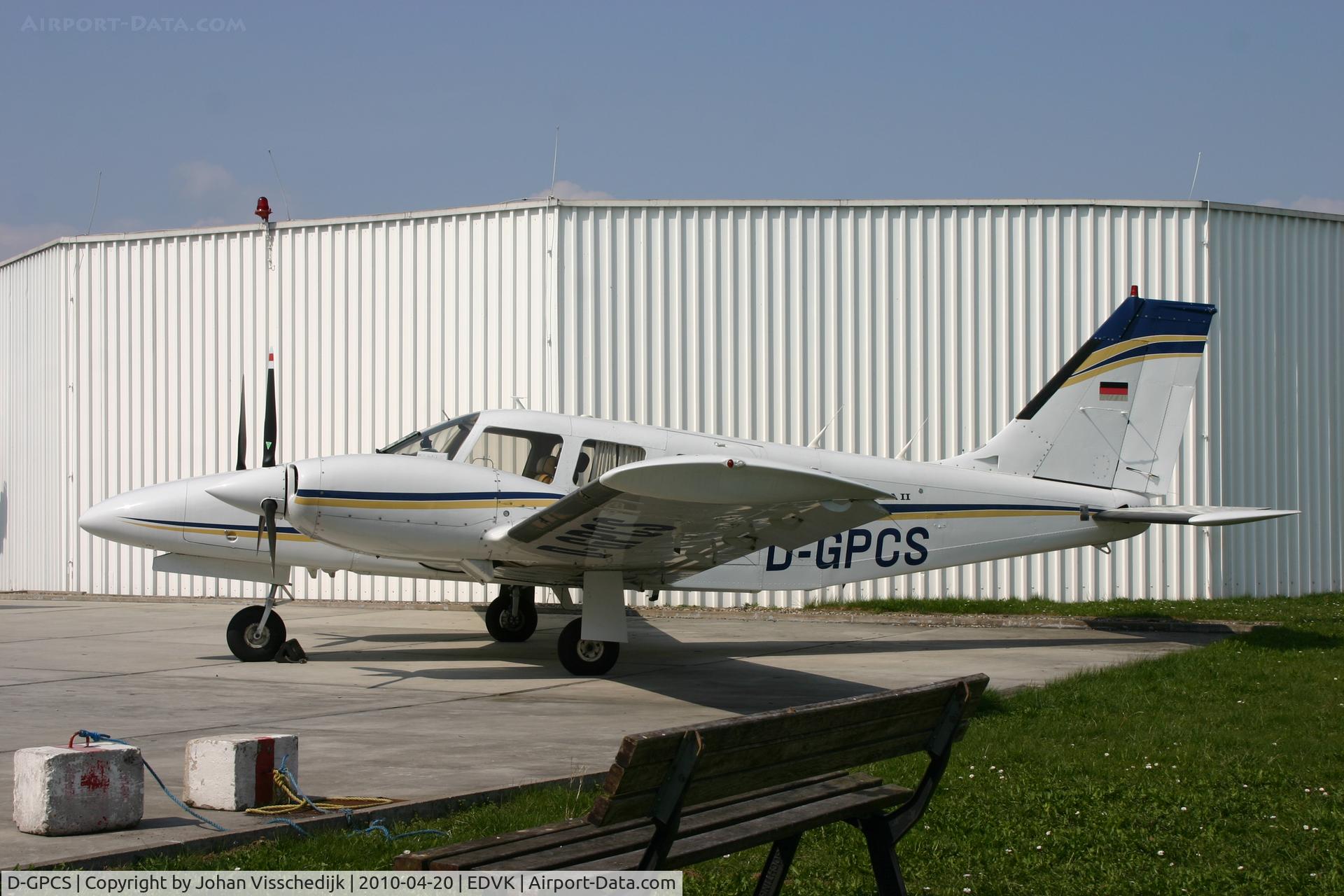 D-GPCS, 1980 Piper PA-34-200T Seneca II C/N 34-8070261, Previous ID N8231H, came to Germany in 2000