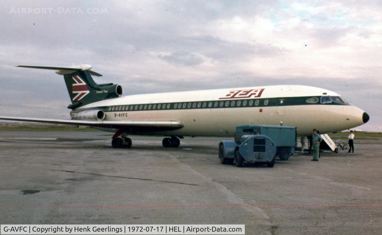 G-AVFC, 1967 Hawker Siddeley HS-121 Trident 2E C/N 2142, BEA Trident at Helsinki Airport Jul '72