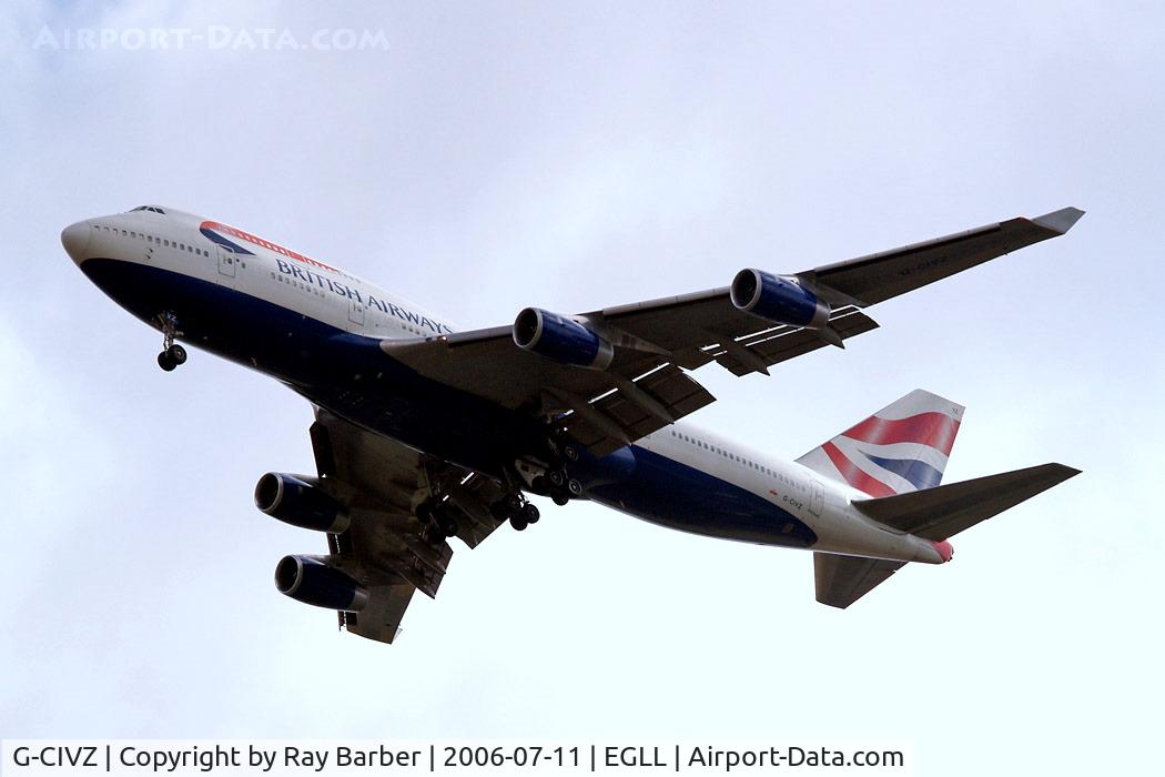 G-CIVZ, 1998 Boeing 747-436 C/N 28854, Boeing 747-436 [28854] (British Airways) Home~G 11/07/2006