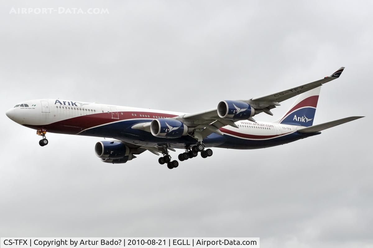 CS-TFX, 2008 Airbus A340-541 C/N 912, Arik
