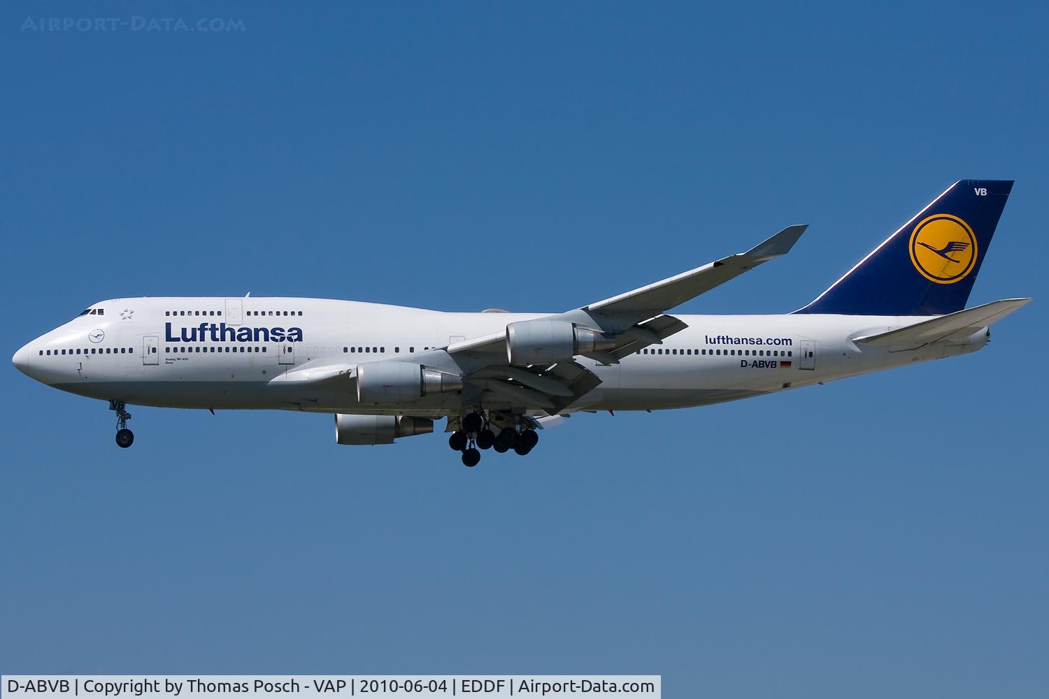 D-ABVB, 1988 Boeing 747-430 C/N 23817, Lufthansa