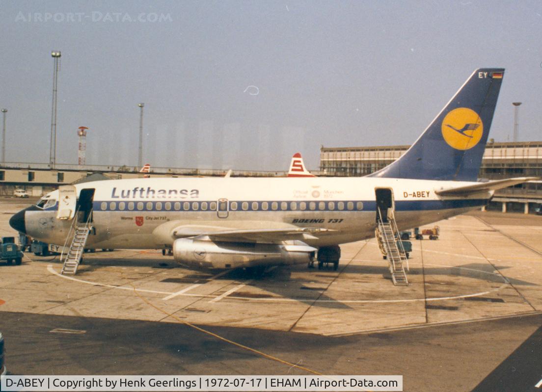 D-ABEY, 1969 Boeing 737-130 C/N 19794, Lufthansa