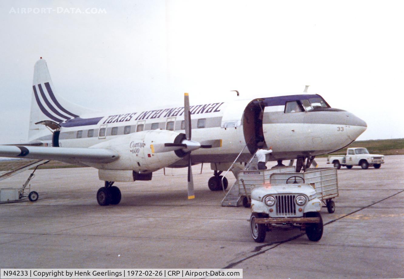 N94233, Convair 600-240D C/N 63, Texas International , Feb '72