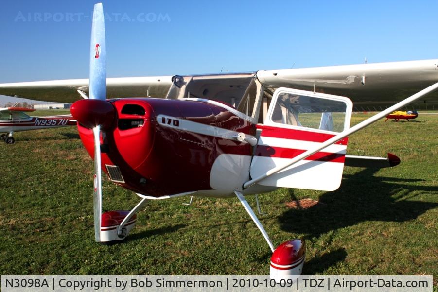 N3098A, 1953 Cessna 170B C/N 25742, EAA breakfast fly-in at Toledo, Ohio