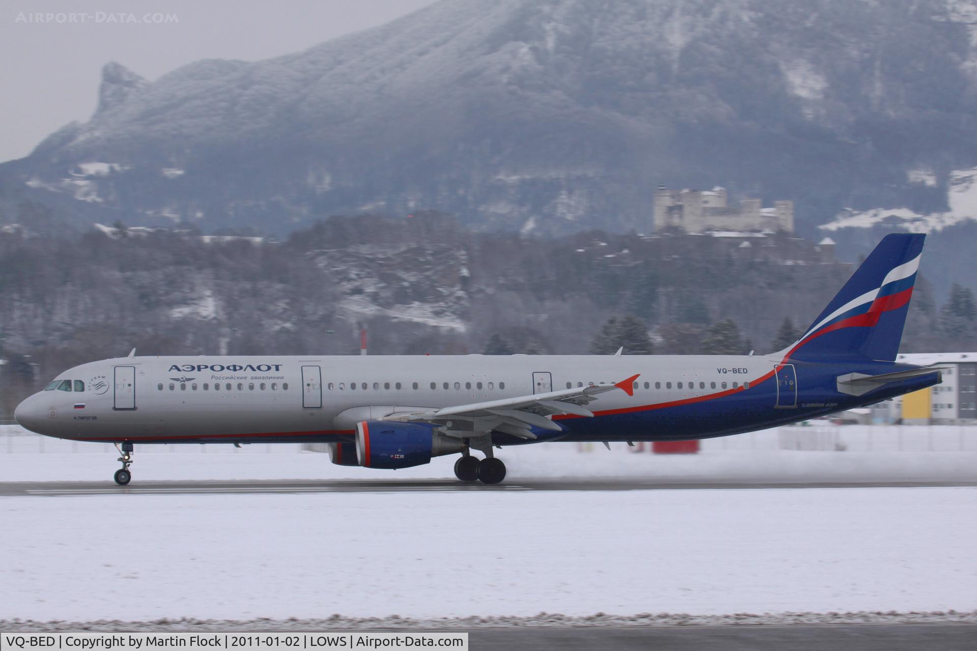 VQ-BED, 2009 Airbus A321-213 C/N 4074, .